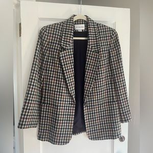 Vintage 100% Wool Oversized Blazer